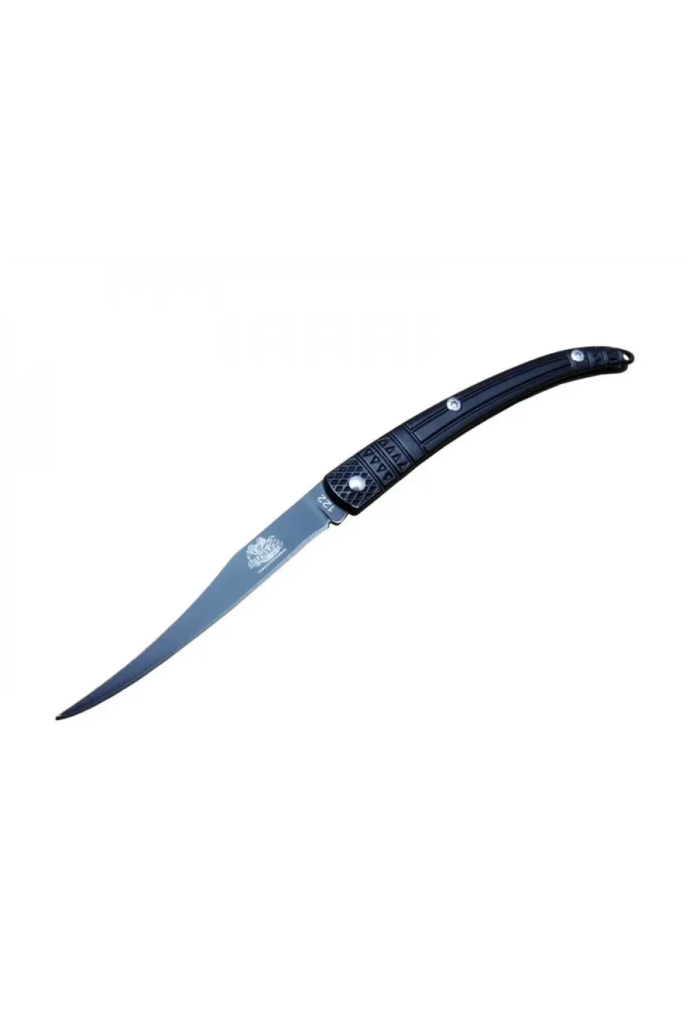ieg™ Y 122 Siyah Kılçık Outdoor Çakı 16cm - Manuel, İşlemeli Sap