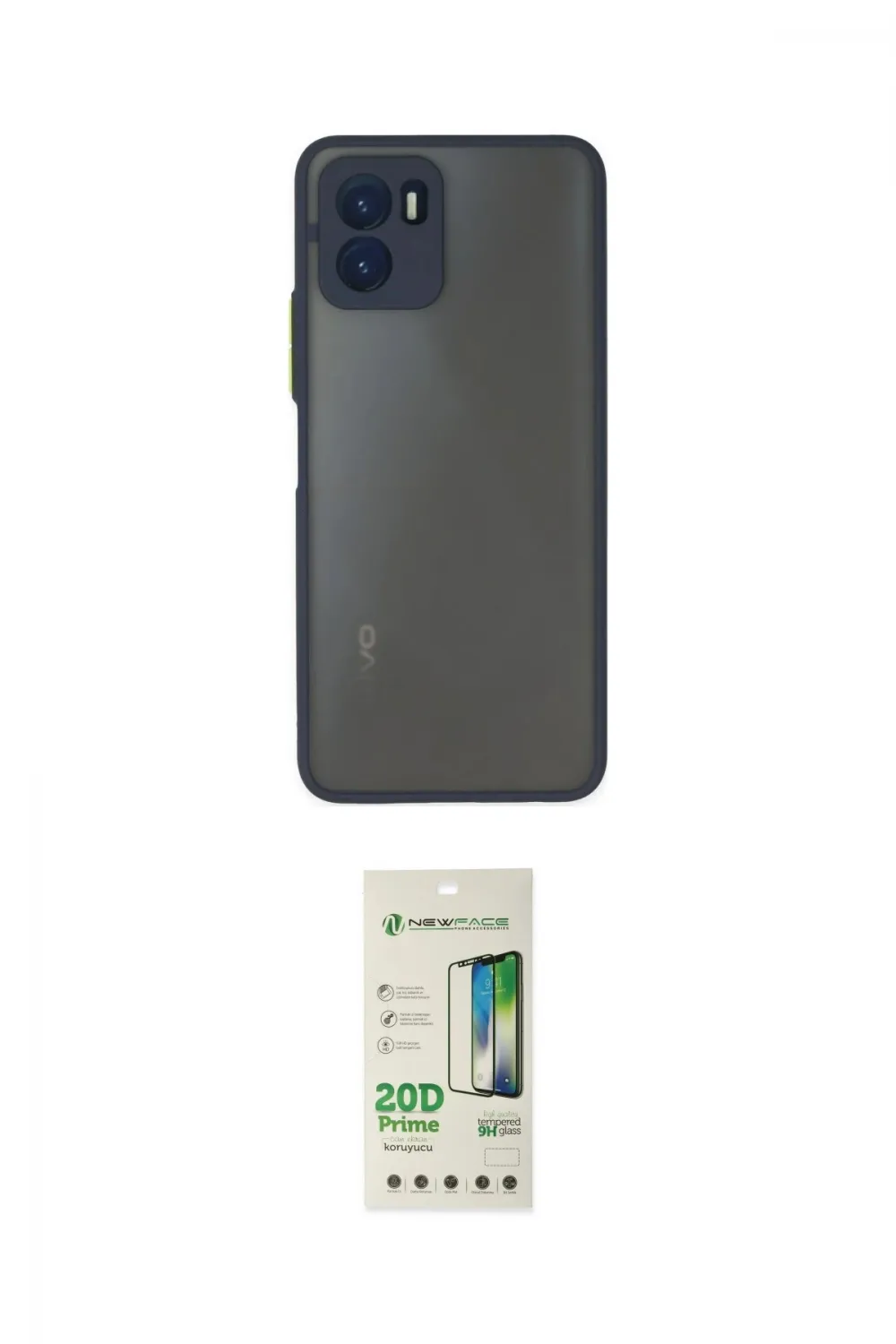 ieg™ Y15S Kılıf Ahenk Çizgi Serisi - Siyah 20D Premium Cam Ekran Koruyucu