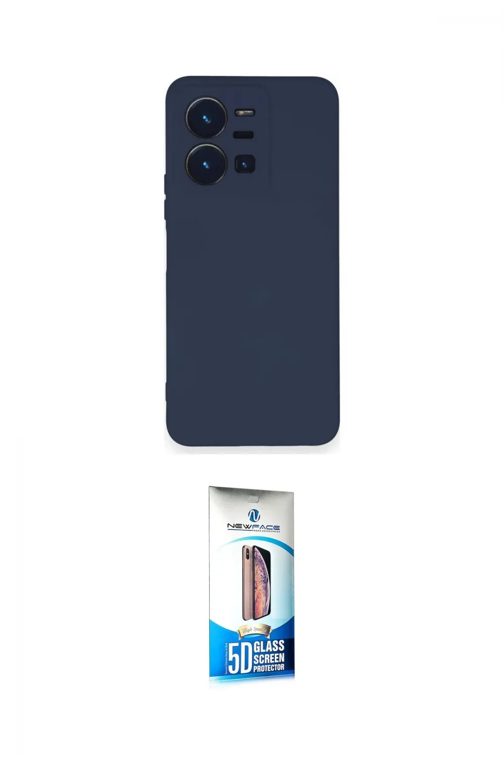 ieg™ Y35 Kılıf Ahenk Serisi - Siyah 5D Eko Cam Ekran Koruyucu