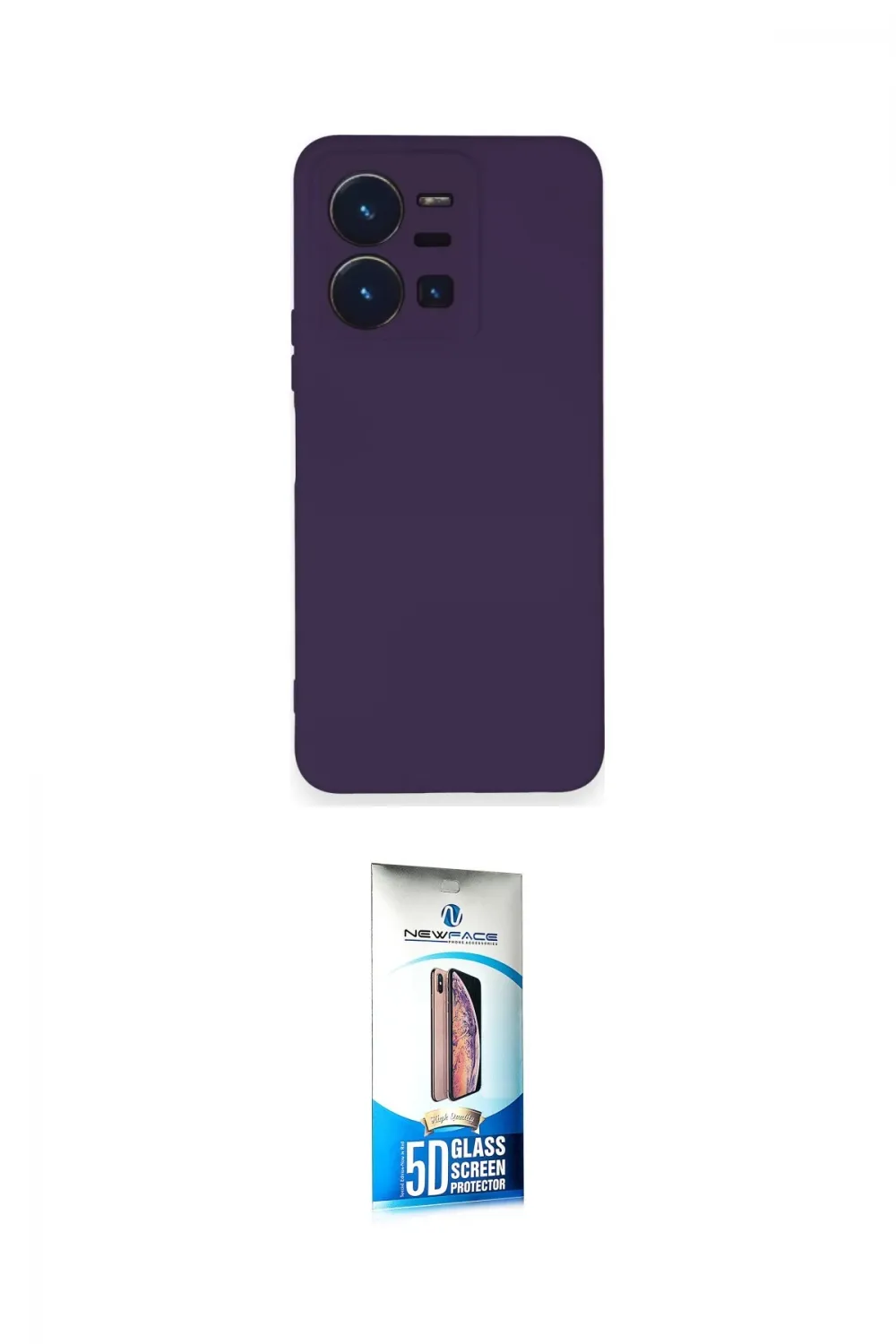 ieg™ Y35 Kılıf Ahenk Serisi - Siyah 5D Eko Cam Ekran Koruyucu