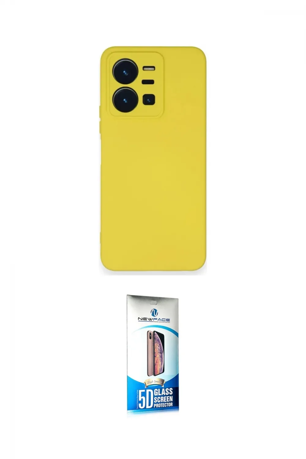 ieg™ Y35 Kılıf Ahenk Serisi - Siyah 5D Eko Cam Ekran Koruyucu