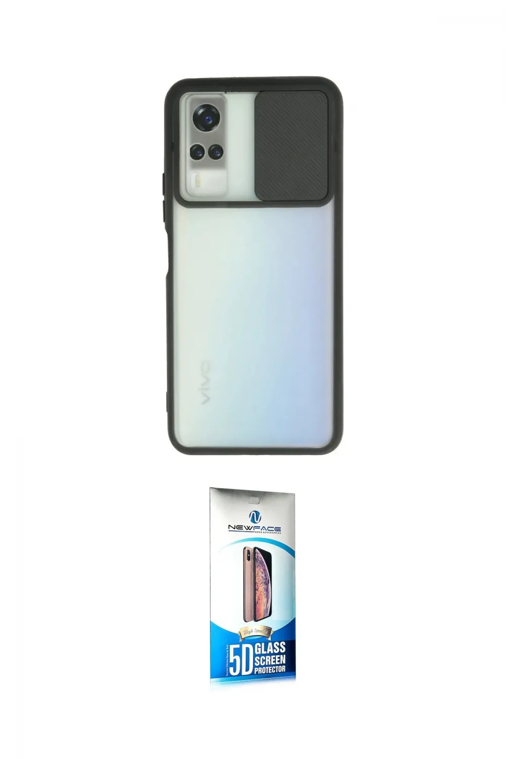 ieg™ Y53S Kılıf Vadi Çizgi - Siyah 5D Eko Cam Ekran Koruyucu