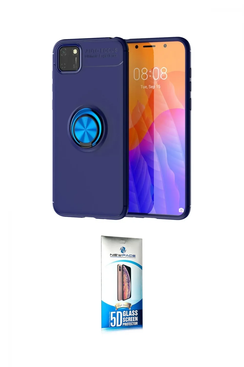 ieg™ Y5P Kılıf Yankı Form Prime - Siyah 5D Eko Cam Ekran Koruyucu