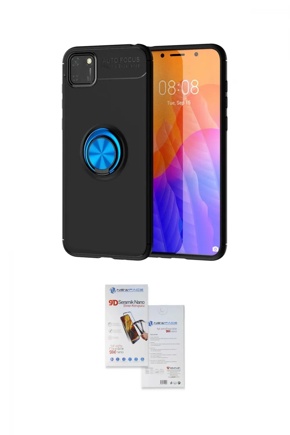 ieg™ Y5P Kılıf Yankı Form Prime - Siyah Seramik Nano Ekran Koruyucu