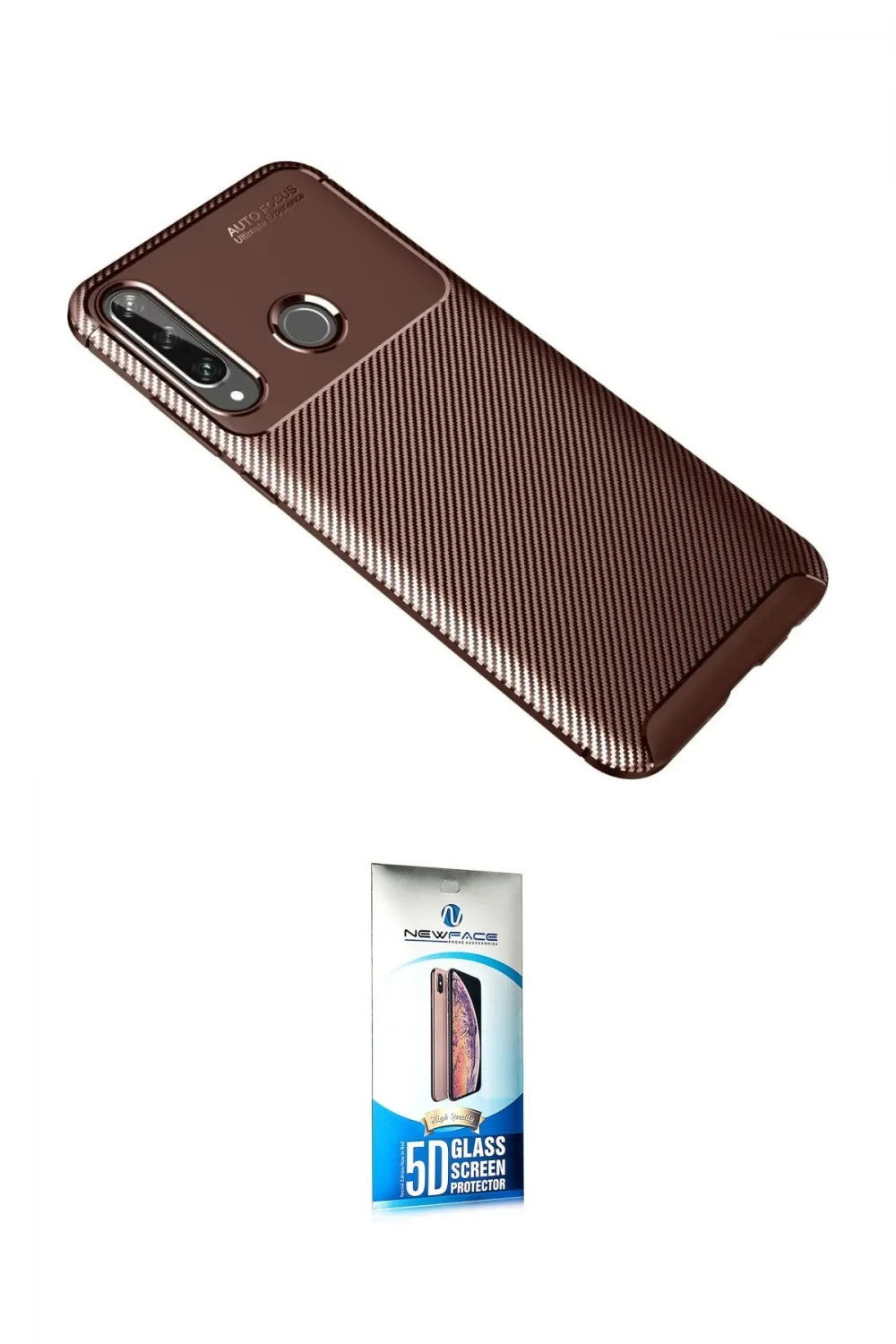 ieg™ Y6P Kılıf Eksen Form Prime - Siyah 5D Eko Cam Ekran Koruyucu
