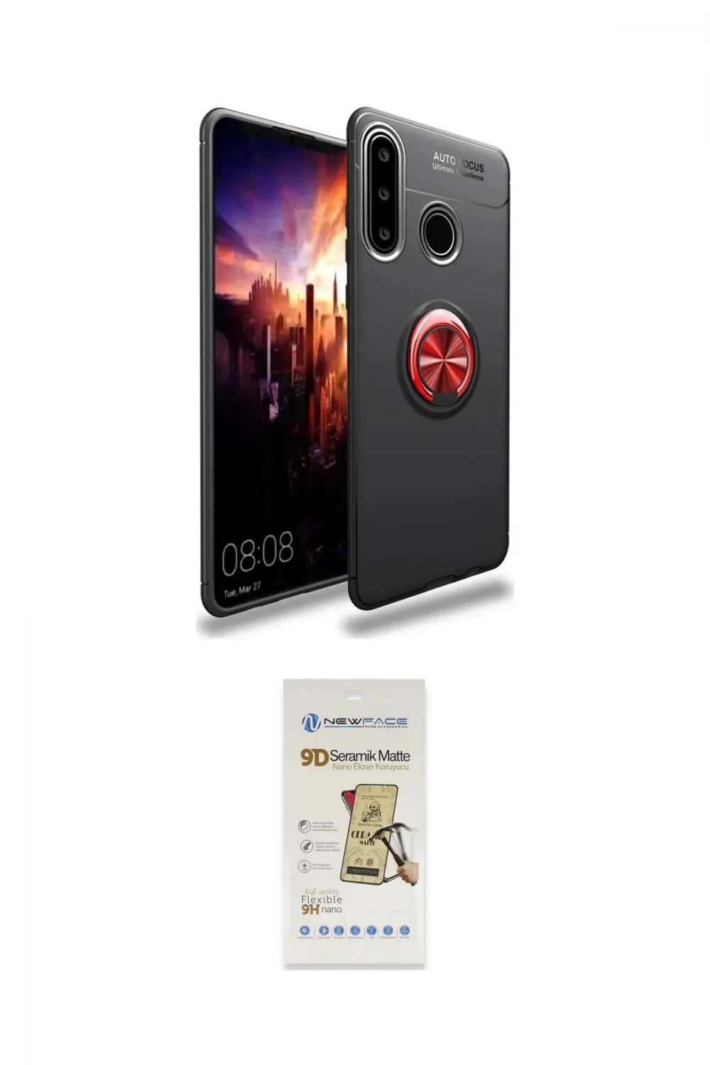ieg™ Y6P Kılıf Yankı Form Prime - Siyah Mat Seramik Nano Ekran Koruyucu