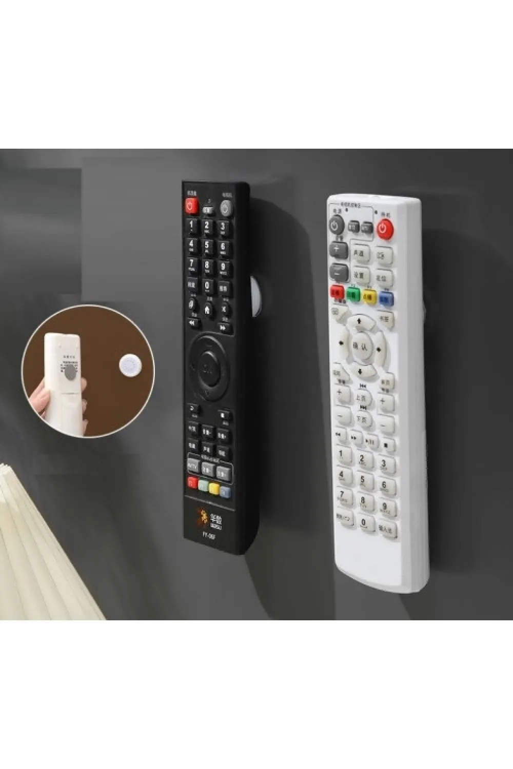 Yapışkanlı Mıknatıslı Çok Amaçlı Kumanda ve Telefon Tutucu