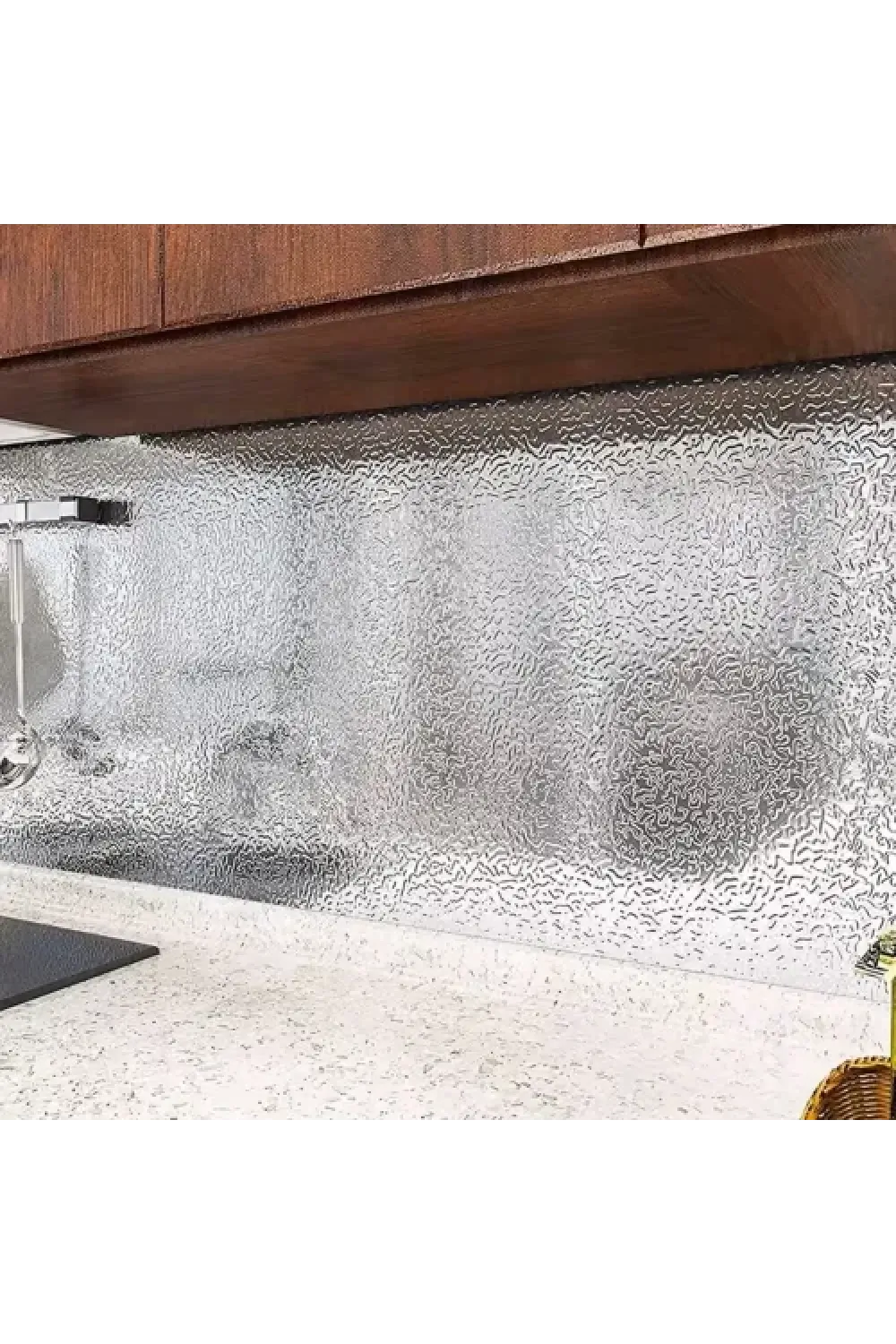 Yapışkanlı Mutfak Folyo Gümüş 40 cm x 10 m