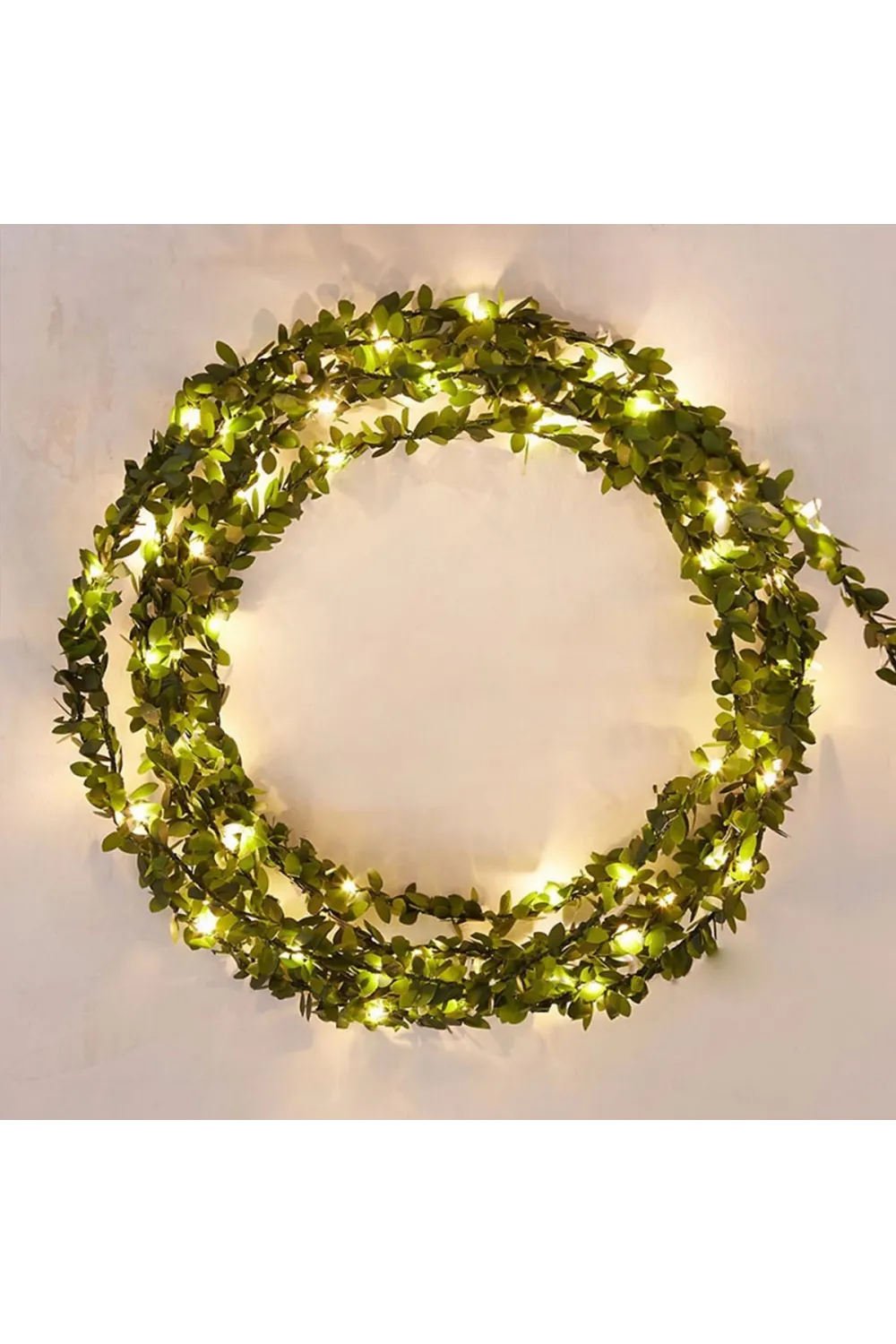 ieg™  Yapraklı Dekorlu3 Metre Peri Led Pilli Işık Yılbaşı Aydınlatma