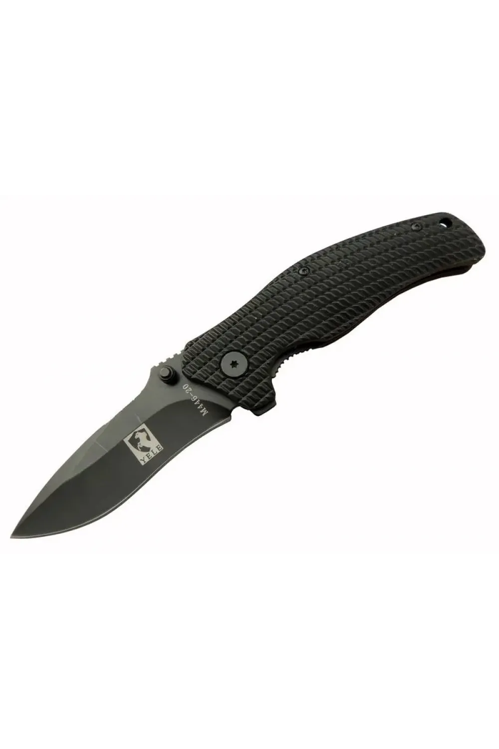 ieg™ Yele M446 Siyah Kamp Çakı 20cm - Yarı Otomatik, Kemerlikli