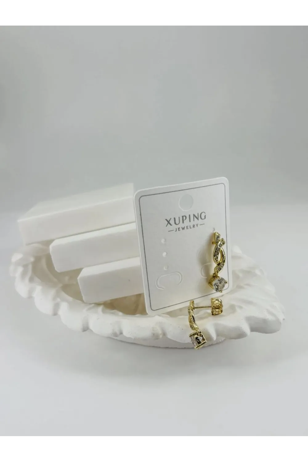 IEG - Zirkon Taşlı Pirinç Zirkon Küpe - Kp00322