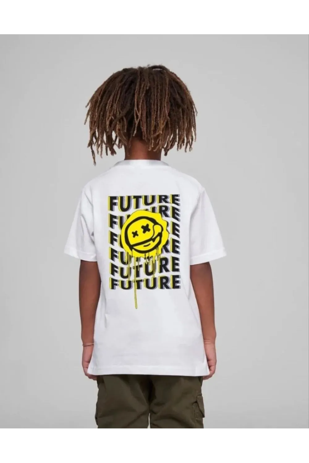 Çocuk Unisex Baskılı T-Shirt - Beyaz