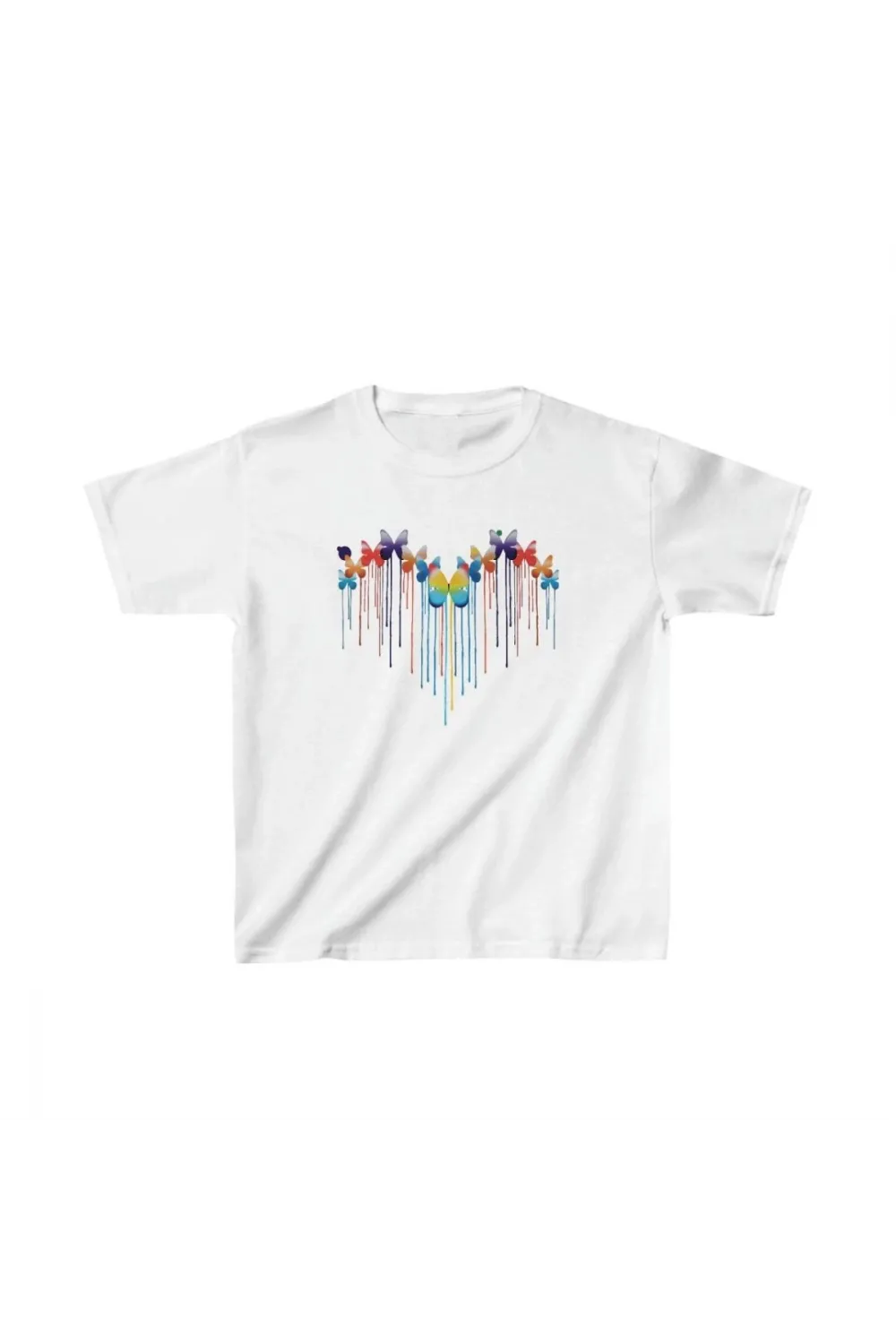 Çocuk Unisex Baskılı T-Shirt - Beyaz