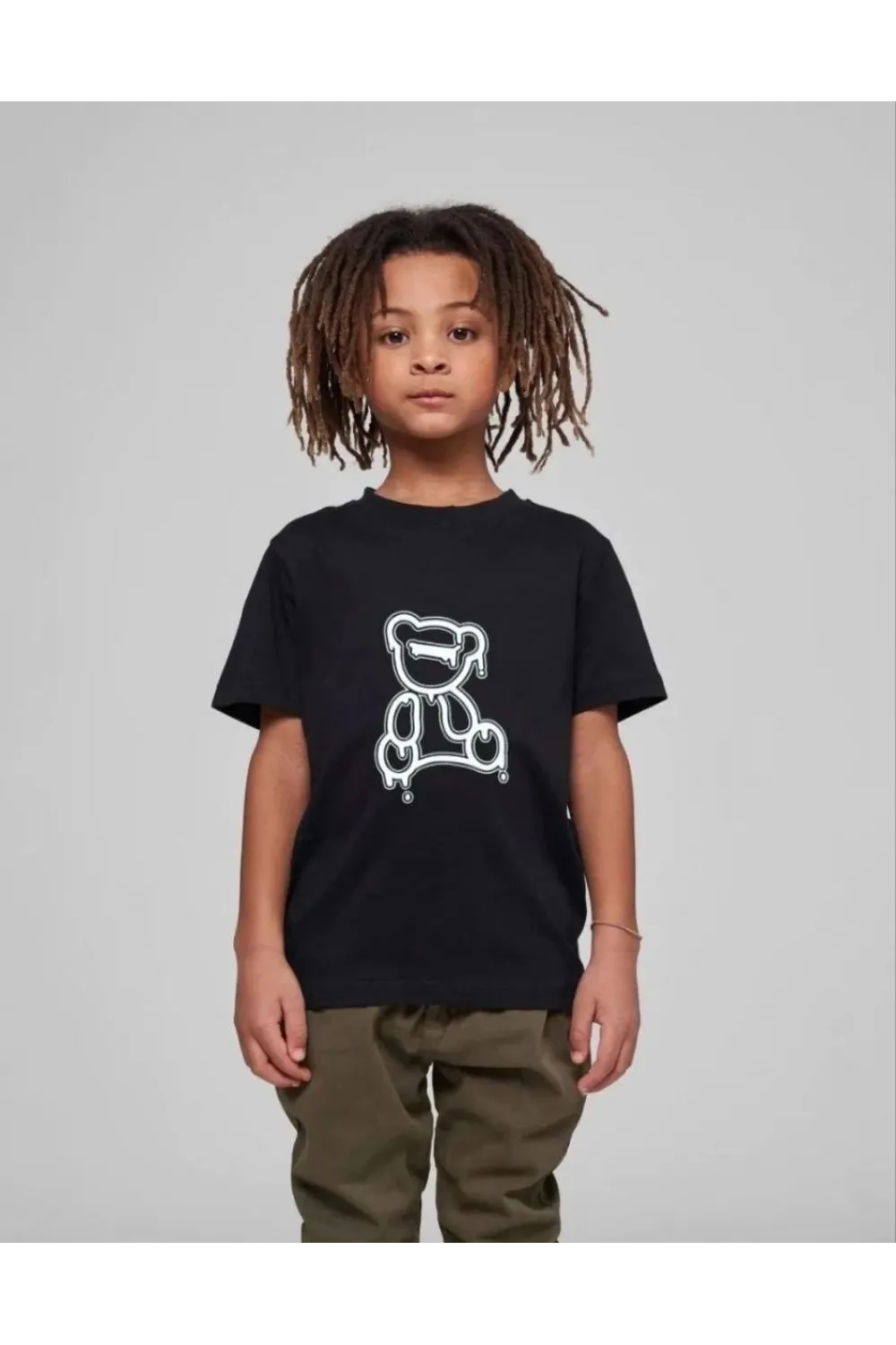 Çocuk Unisex Baskılı T-Shirt - Siyah