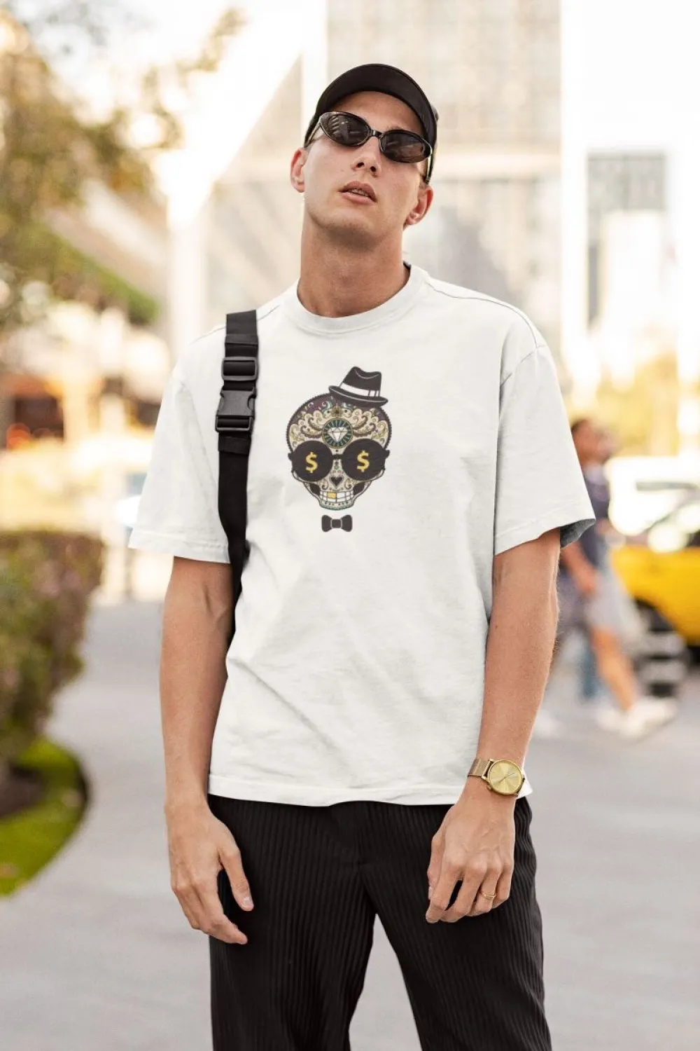 ERKEK Özel Baskılı Modern Fit %100 Pamuk Bisiklet Yaka T-Shirt
