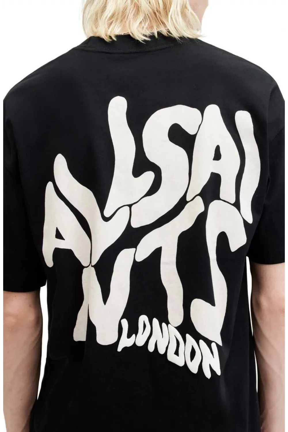 Erkek Tişört Baskılı Oversize Kısa kol T-shirt - Siyah