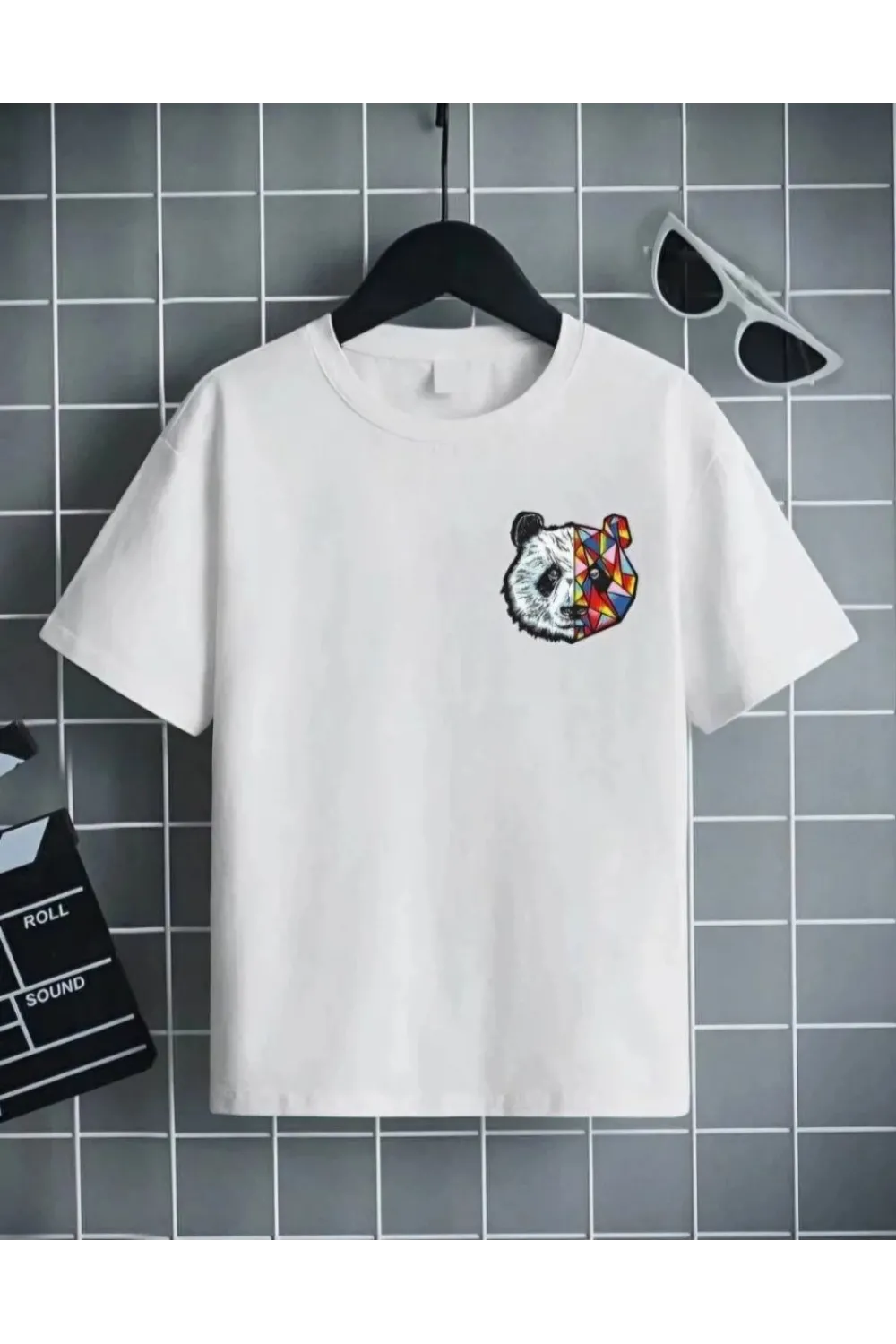 Unisex Çocuk Baskılı T-Shirt - Beyaz