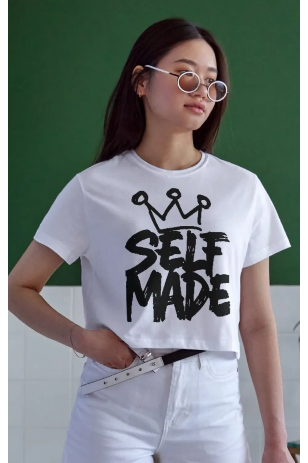 Unisex Oversize 24/1 Penye DTF Baskılı Tişört - DTF110