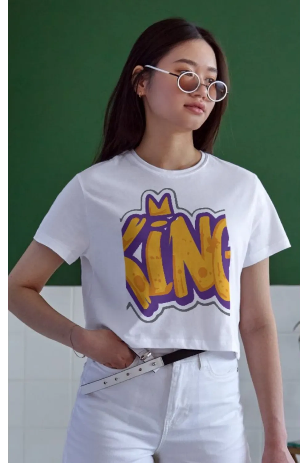 Unisex Oversize 24/1 Penye DTF Baskılı Tişört - DTF111