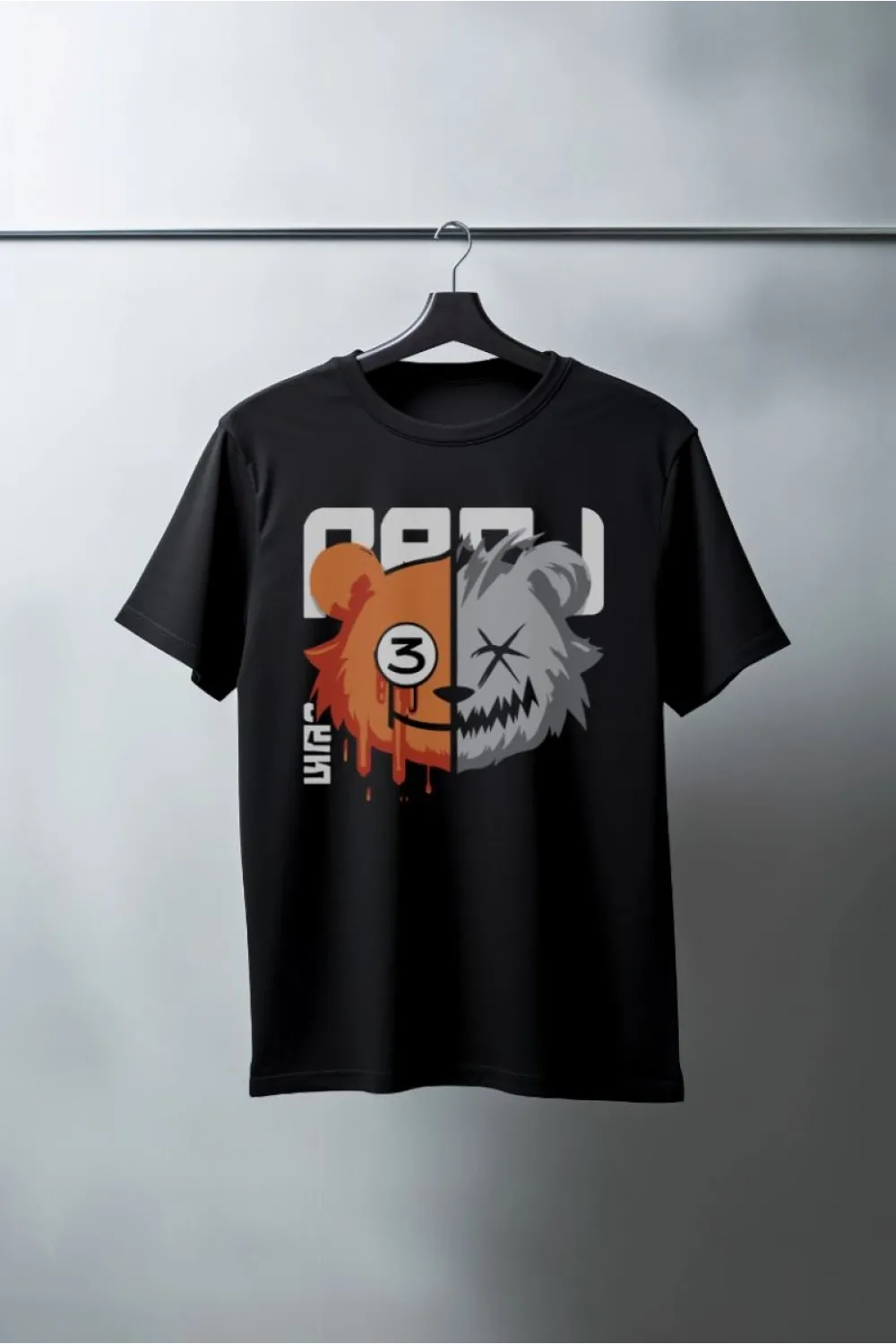 Unisex Oversize 24/1 Penye DTF Baskılı Tişört - DTF114