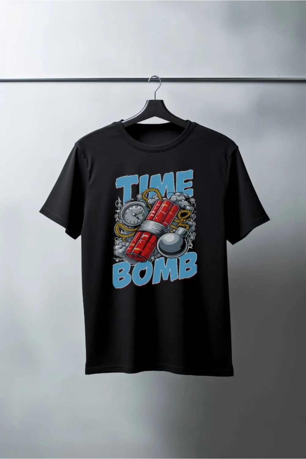 Unisex Oversize 24/1 Penye DTF Baskılı Tişört - DTF115