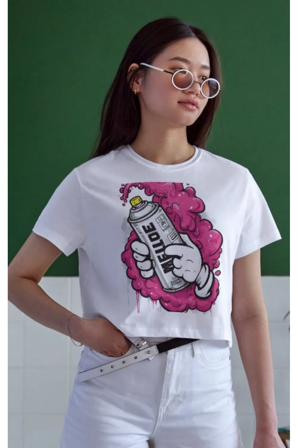 Unisex Oversize 24/1 Penye DTF Baskılı Tişört - DTF117