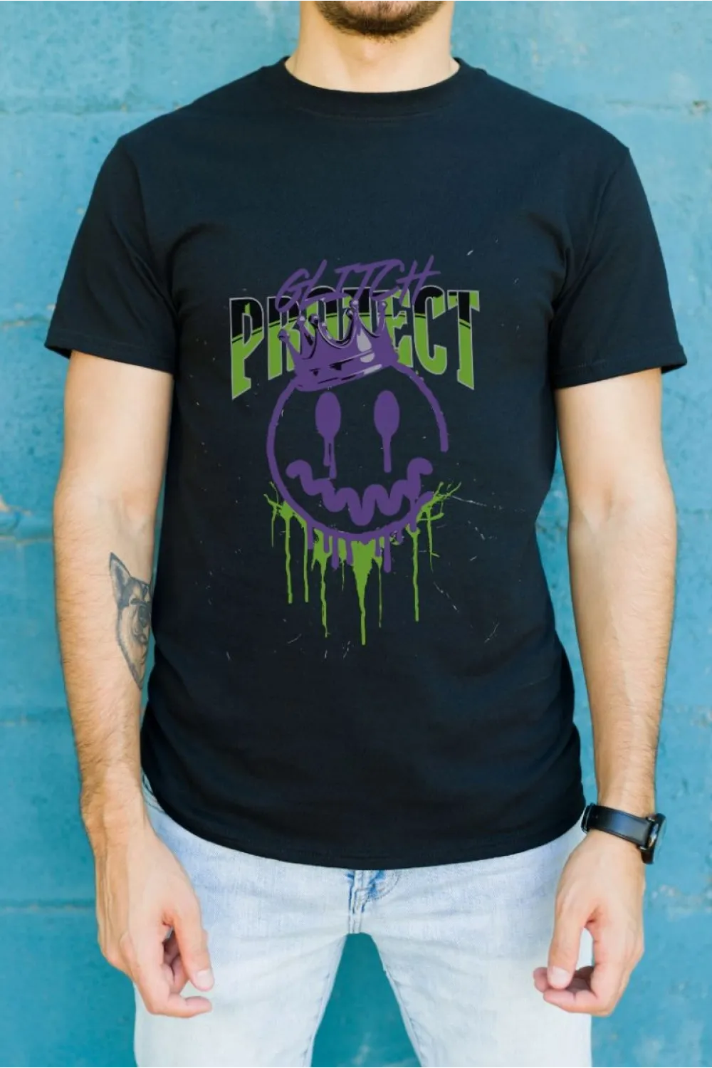 Unisex Oversize 24/1 Penye DTF Baskılı Tişört - DTF121