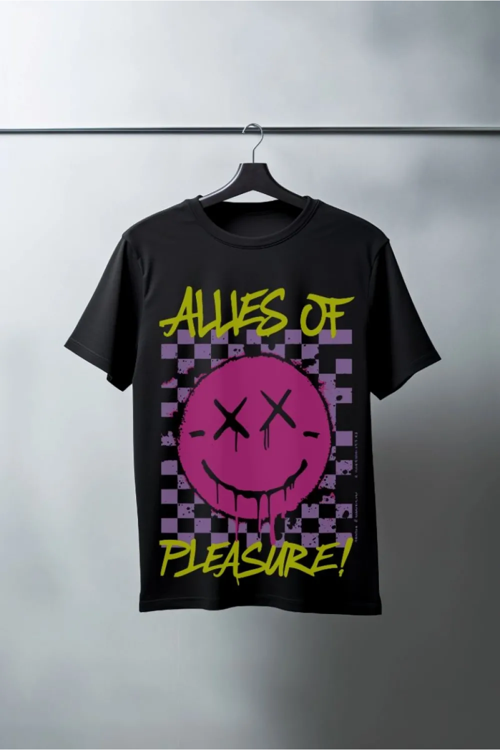 Unisex Oversize 24/1 Penye DTF Baskılı Tişört - DTF123