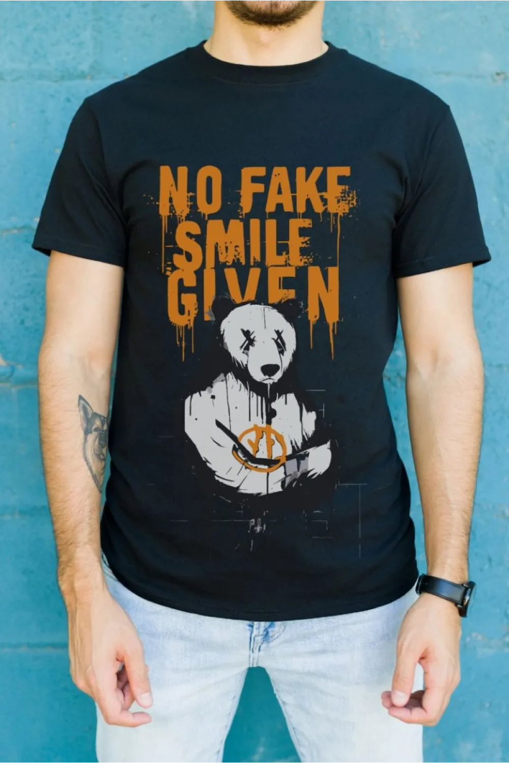 Unisex Oversize 24/1 Penye DTF Baskılı Tişört - DTF124