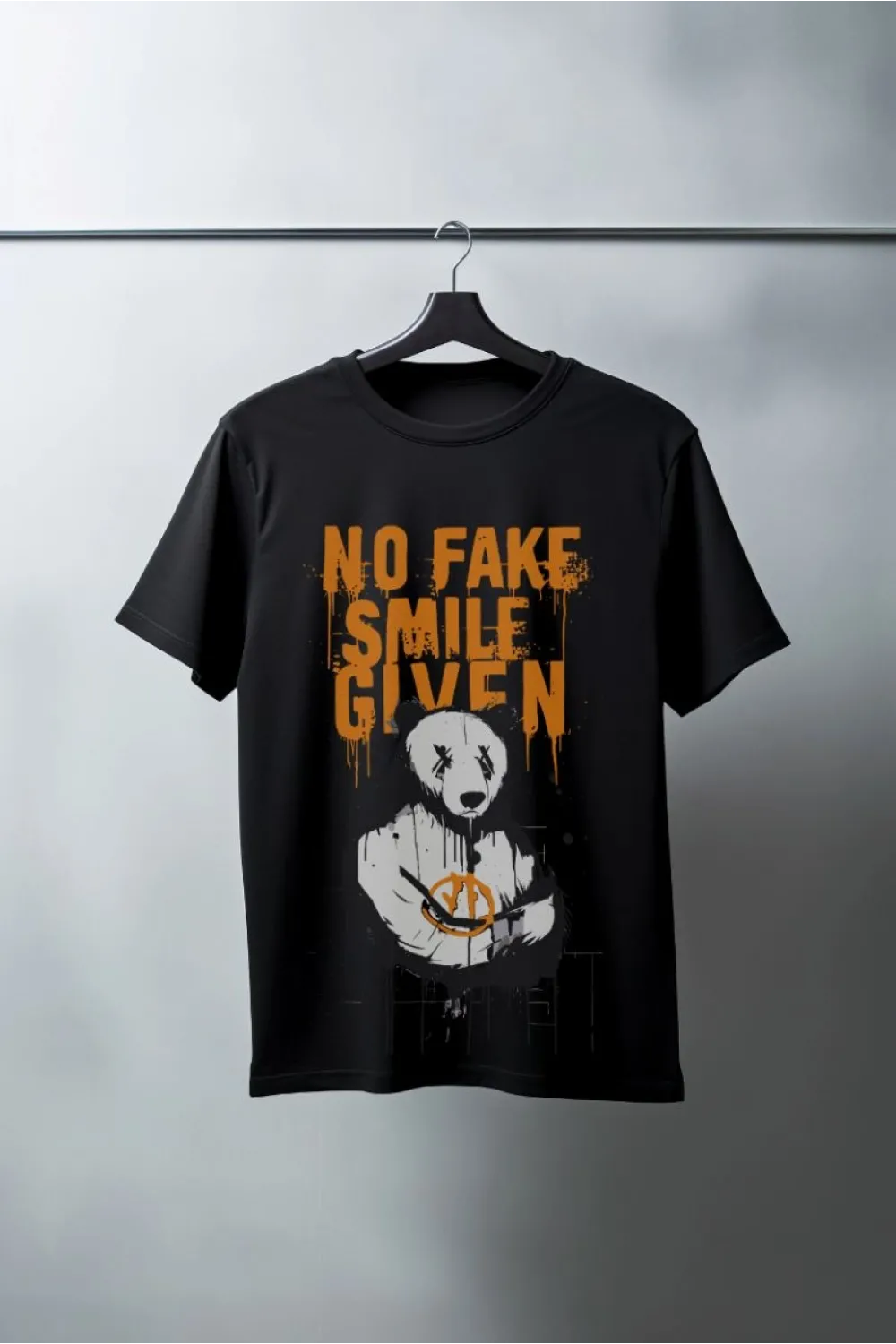Unisex Oversize 24/1 Penye DTF Baskılı Tişört - DTF124