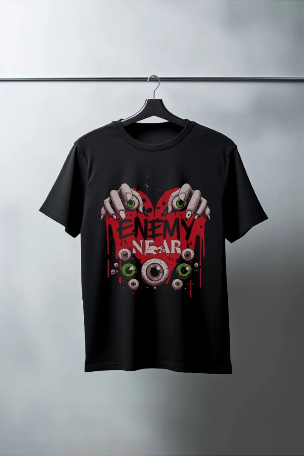 Unisex Oversize 24/1 Penye DTF Baskılı Tişört - DTF128