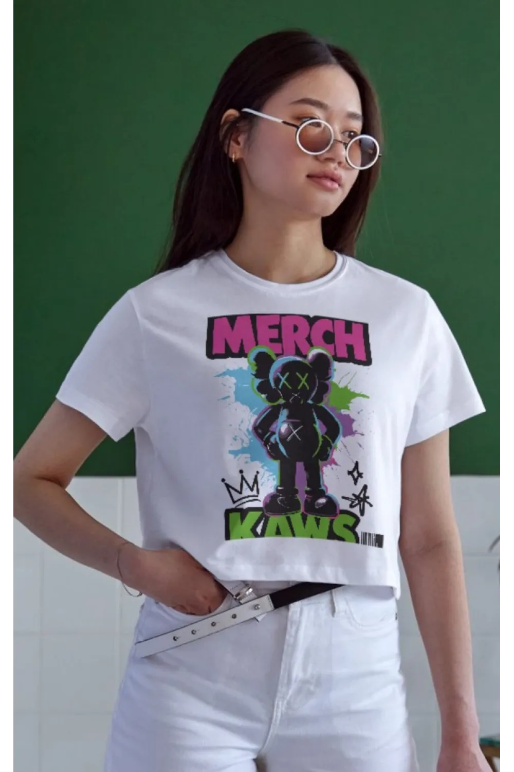Unisex Oversize 24/1 Penye DTF Baskılı Tişört - DTF129