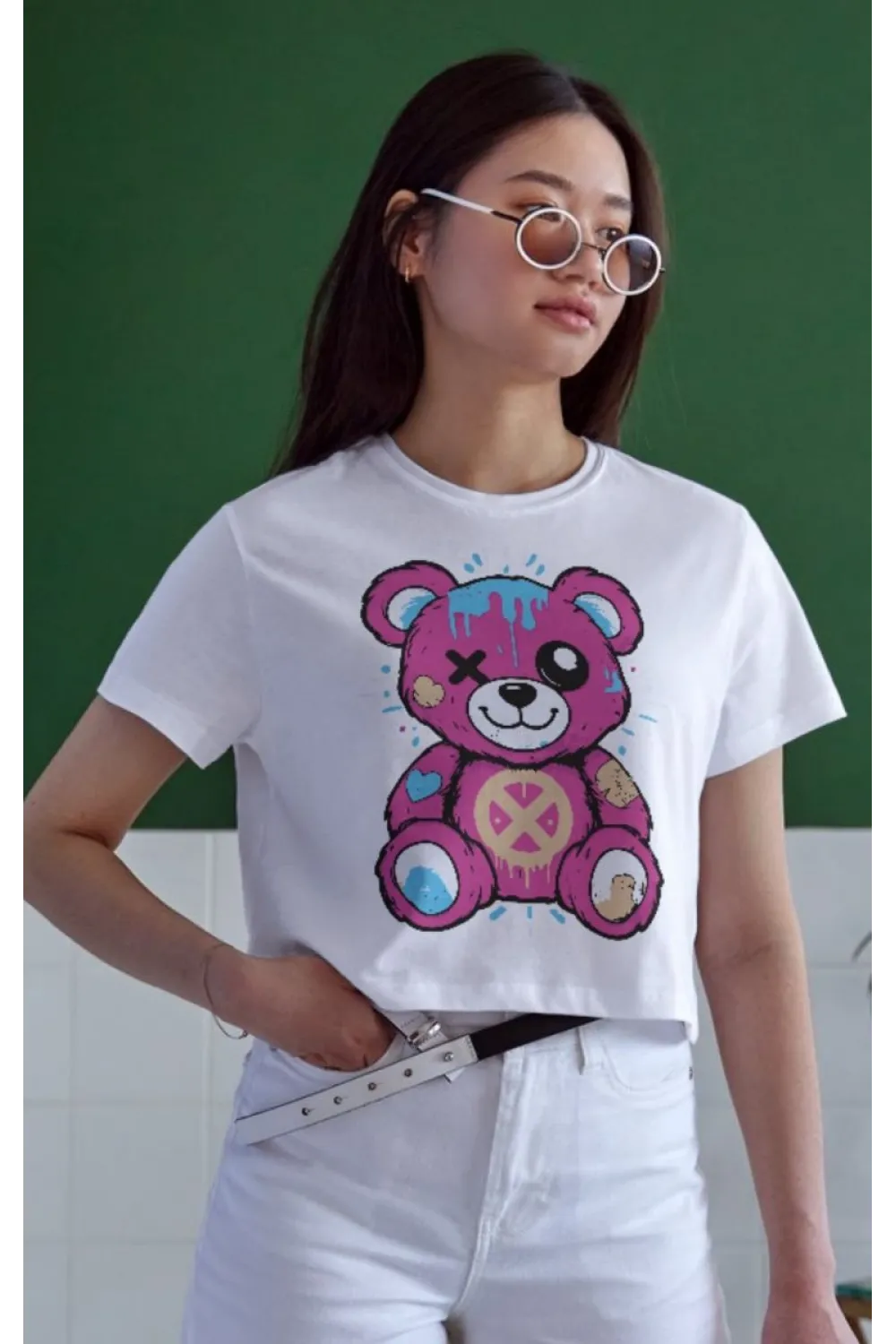 Unisex Oversize 24/1 Penye DTF Baskılı Tişört - DTF130