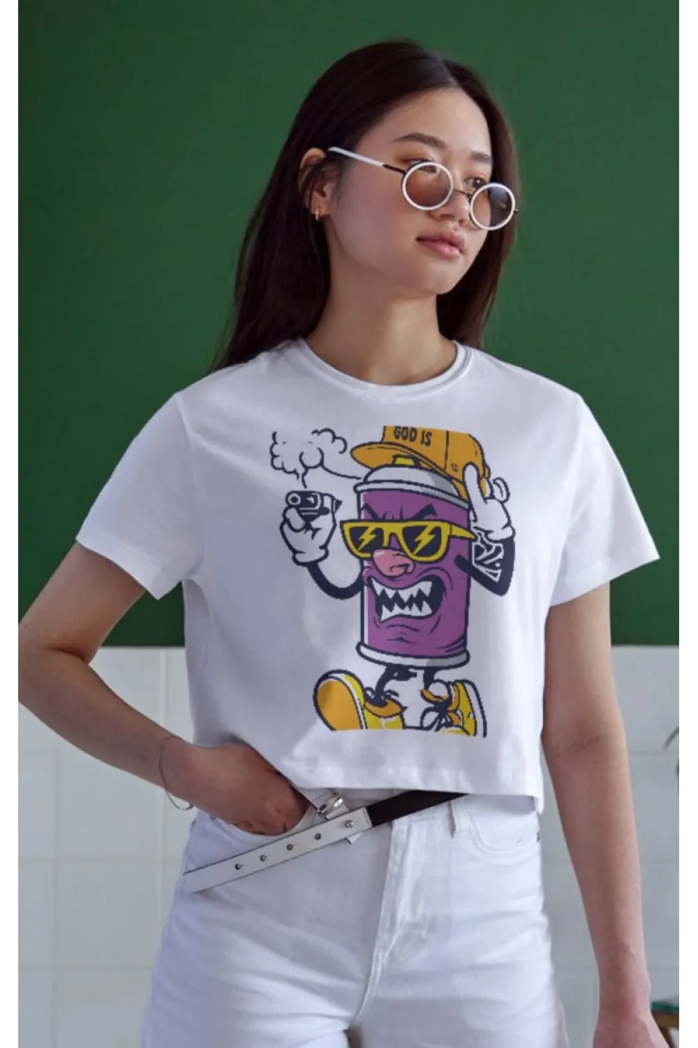 Unisex Oversize 24/1 Penye DTF Baskılı Tişört - DTF137