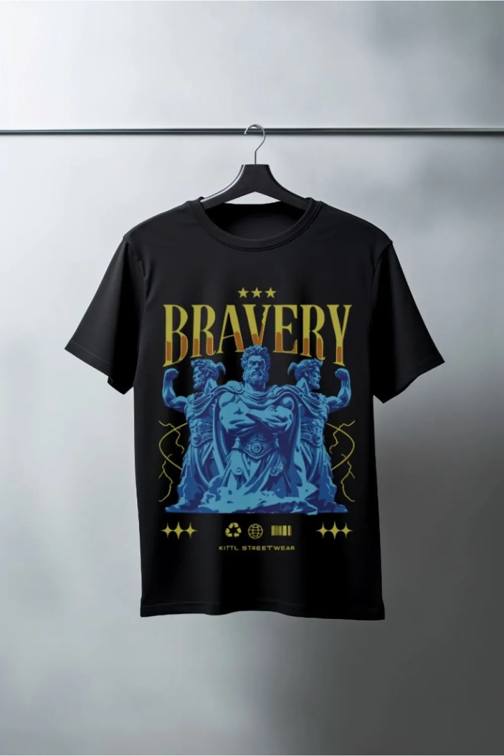 Unisex Oversize 24/1 Penye DTF Baskılı Tişört - DTF140
