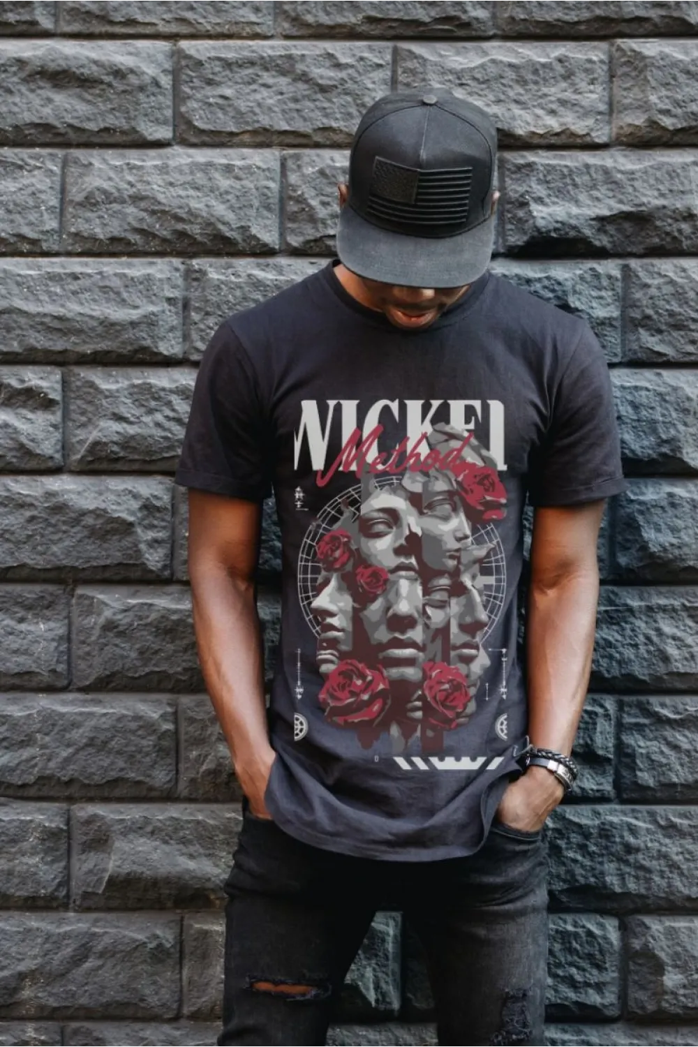 Unisex Oversize 24/1 Penye DTF Baskılı Tişört - DTF142