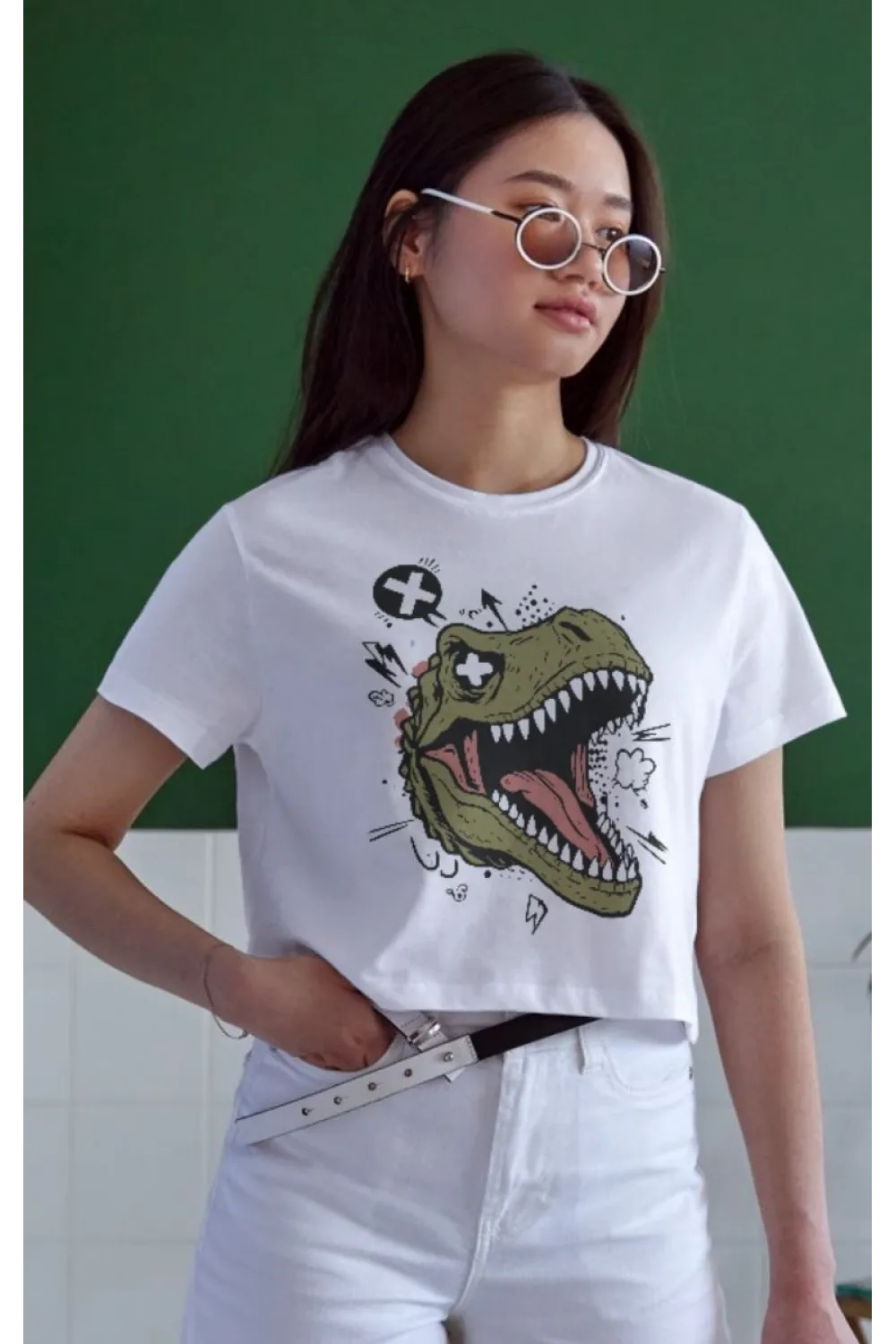 Unisex Oversize 24/1 Penye DTF Baskılı Tişört - DTF148