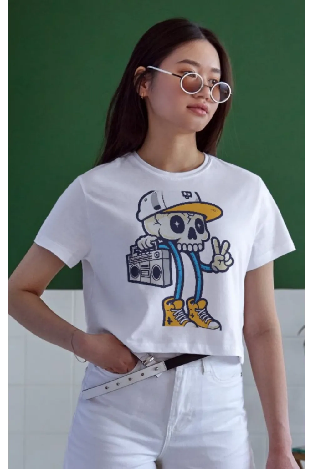 Unisex Oversize 24/1 Penye DTF Baskılı Tişört - DTF152