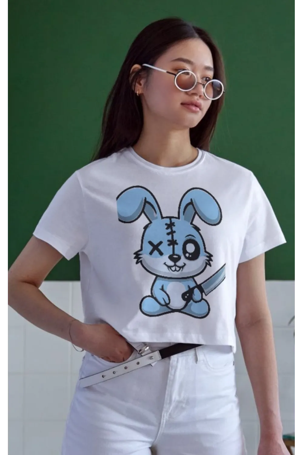 Unisex Oversize 24/1 Penye DTF Baskılı Tişört - DTF153