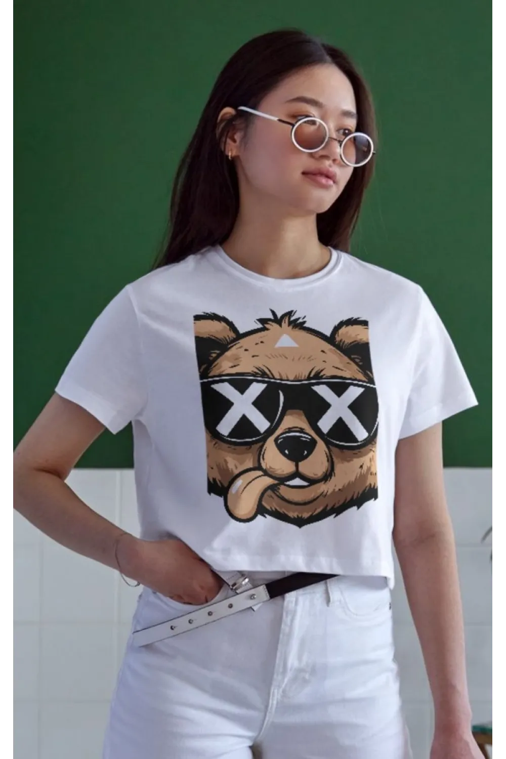 Unisex Oversize 24/1 Penye DTF Baskılı Tişört - DTF155