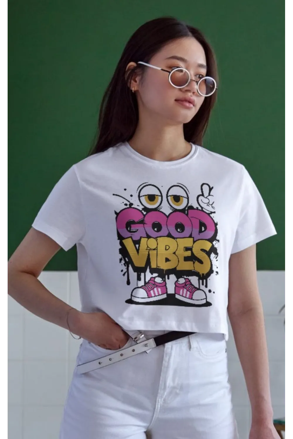 Unisex Oversize 24/1 Penye DTF Baskılı Tişört - DTF156