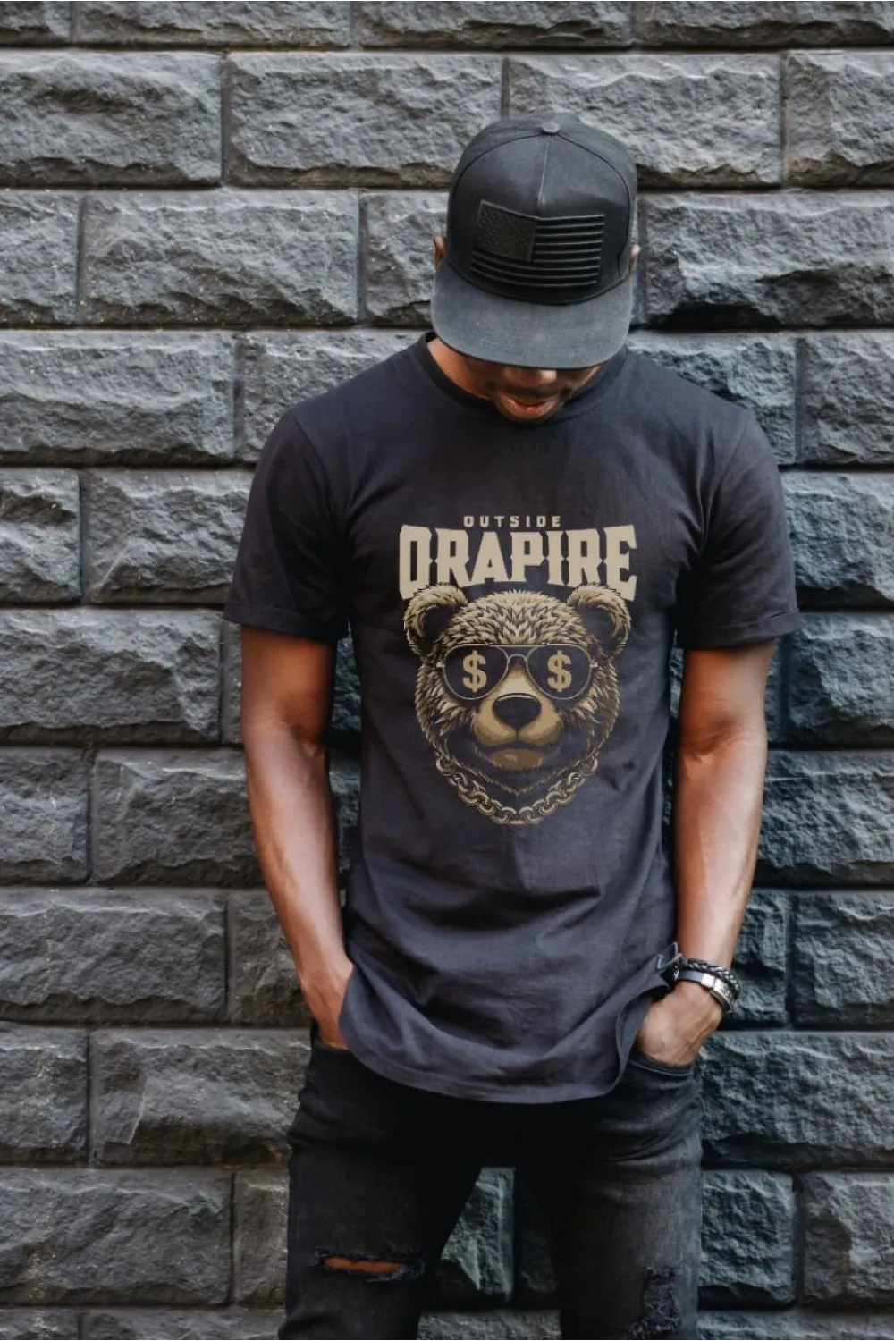 Unisex Oversize 24/1 Penye DTF Baskılı Tişört - DTF160