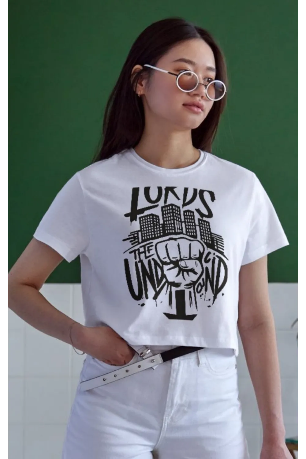 Unisex Oversize 24/1 Penye DTF Baskılı Tişört - DTF161