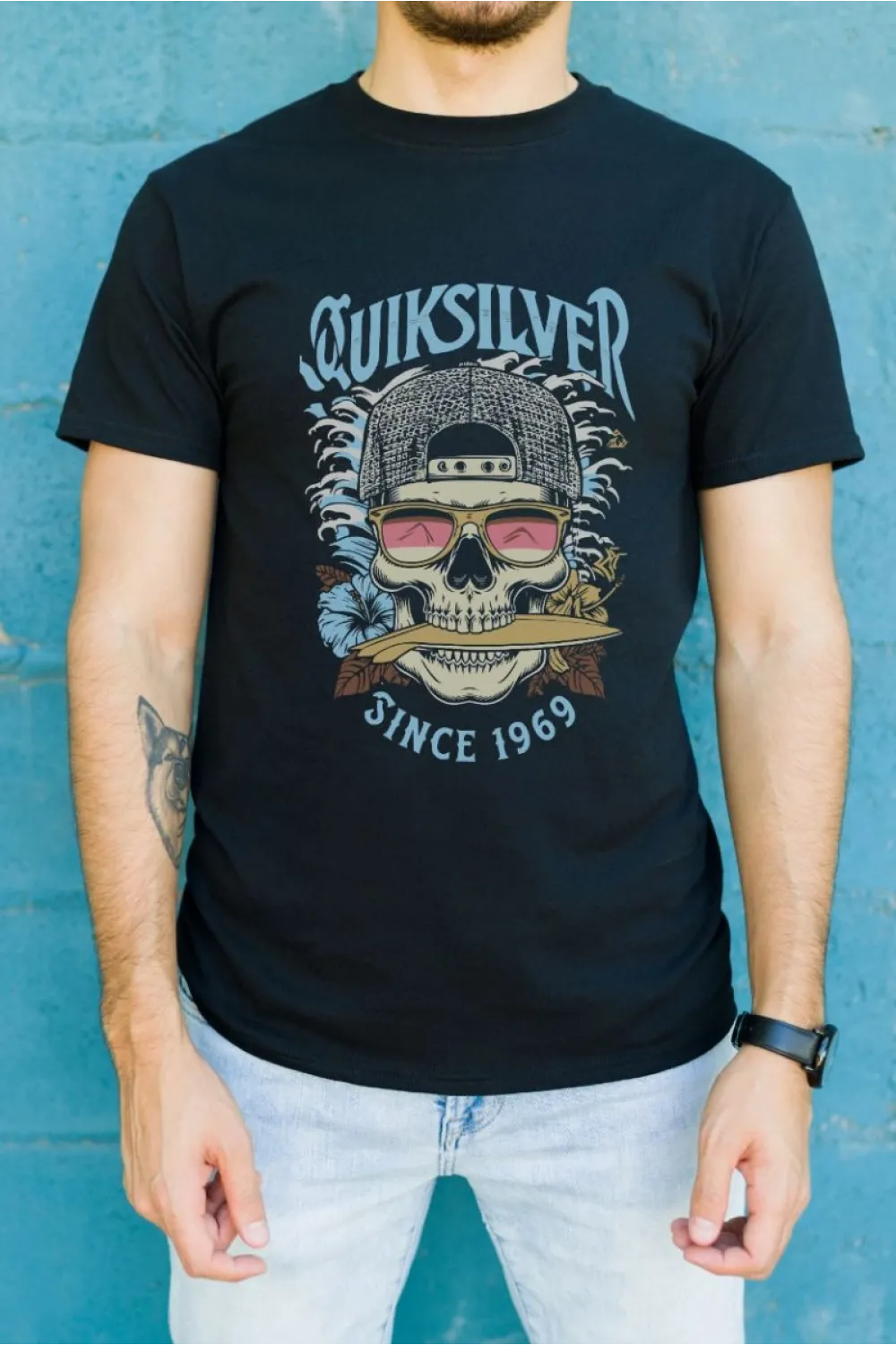 Unisex Oversize 24/1 Penye DTF Baskılı Tişört - DTF163