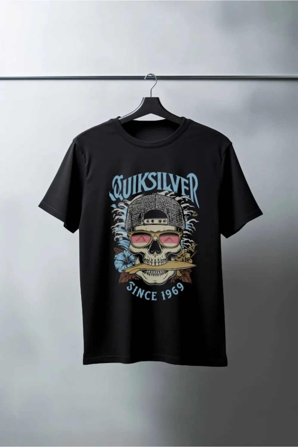 Unisex Oversize 24/1 Penye DTF Baskılı Tişört - DTF163