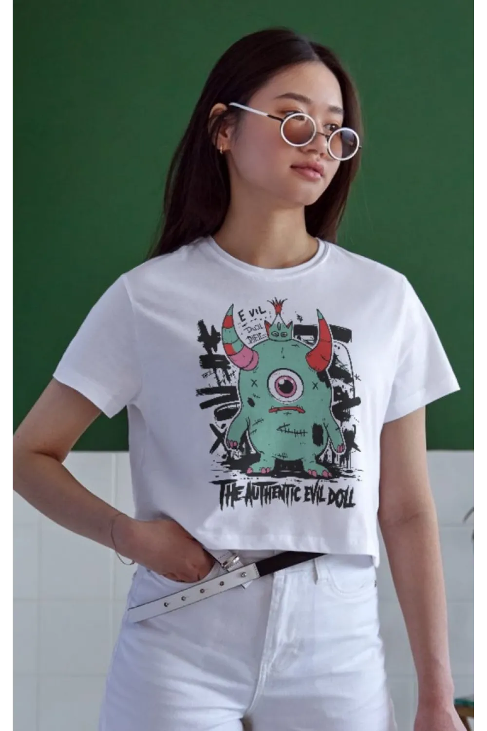 Unisex Oversize 24/1 Penye DTF Baskılı Tişört - DTF165