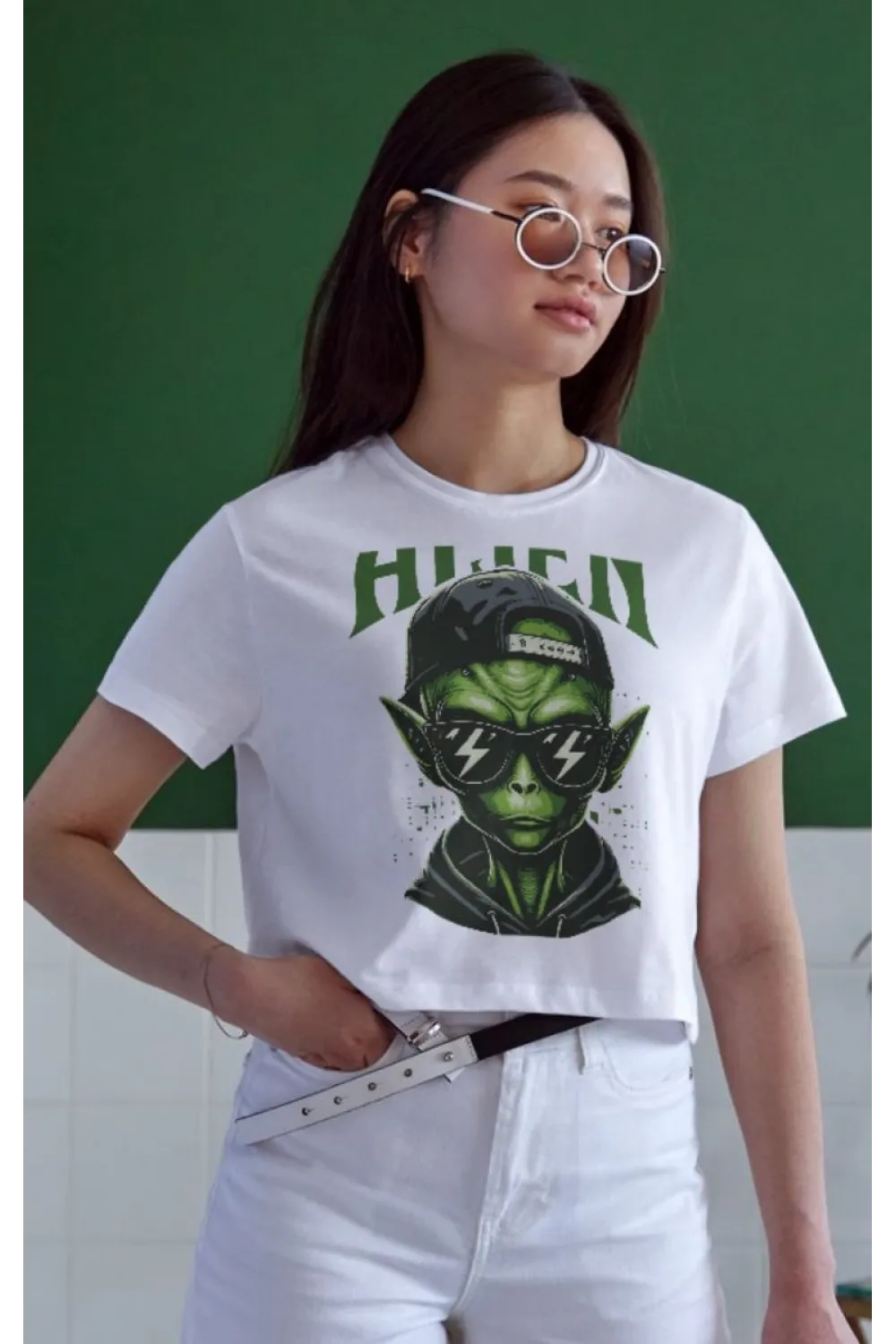 Unisex Oversize 24/1 Penye DTF Baskılı Tişört - DTF173