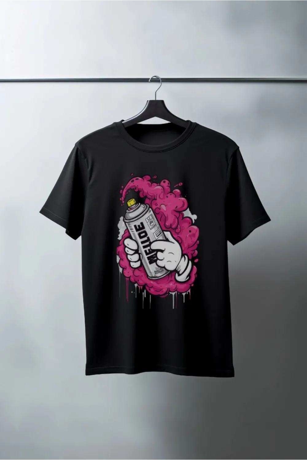 Unisex Oversize 24/1 Penye DTF Baskılı Tişört - DTF179