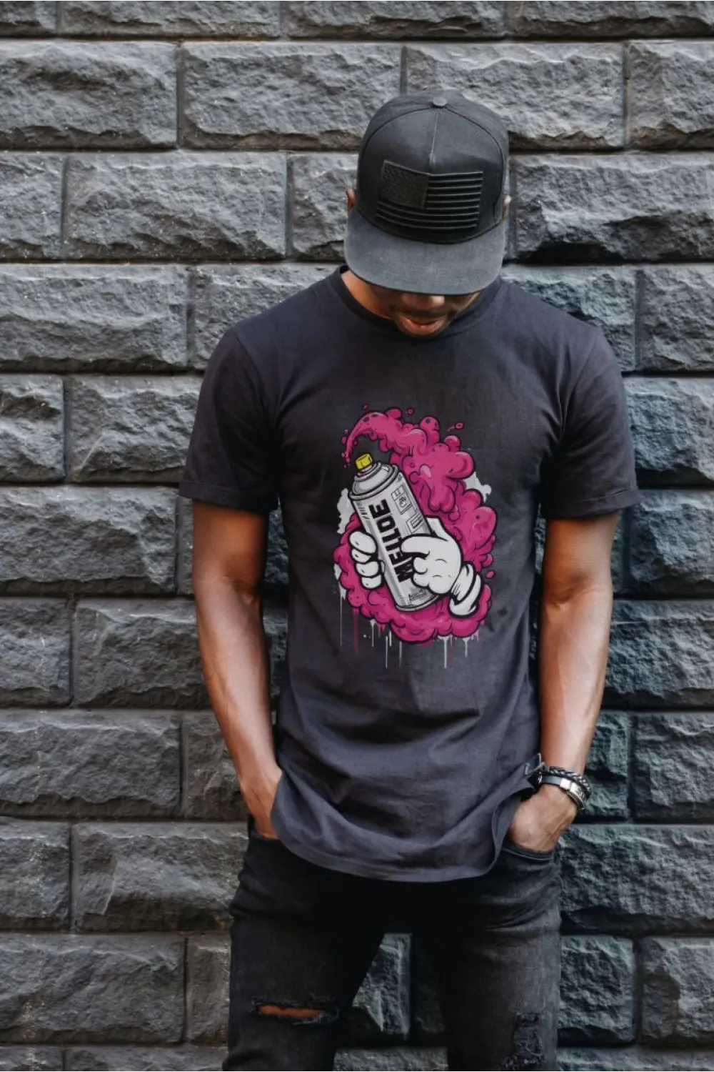 Unisex Oversize 24/1 Penye DTF Baskılı Tişört - DTF179