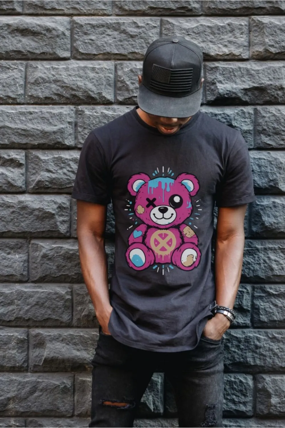Unisex Oversize 24/1 Penye DTF Baskılı Tişört - DTF182